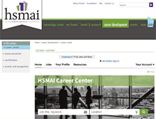 Tablet Screenshot of careers.hsmai.org